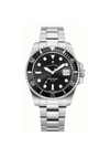 Jacques Du Manoir Men's Pro Scuba Watch, Silver & Black