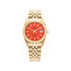 Jacques Du Manoir Unisex Inspiration Rainbow Watch, Gold & Orange