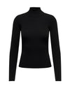JDY Cirkeline Roll Neck Sweater, Black