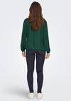 JDY Appa V-Neck Blouse, Scarab Green