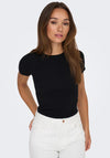 JDY Cirkeline Knit Top, Black