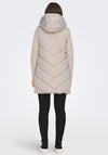 JDY Skylar Padded Long Gilet, Chateau Gray