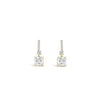 Absolute CZ Square Drop Earrings, Gold