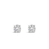 Absolute Solitaire Stud Earrings, Silver
