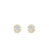 Absolute CZ Stud Earrings, Gold