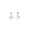 Absolute Floral Drop Earrings, Gold