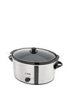 Judge Three Setting Slow Cooker, 5.5L Silver