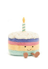 Jellycat Large Amuseable Rainbow Birthday Cake