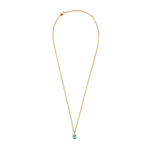 Dyrberg/Kern Jemma Necklace, Gold & Aqua Blue