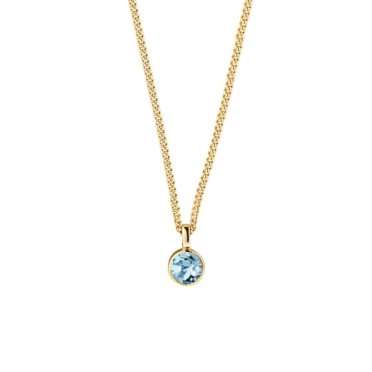 Dyrberg/Kern Jemma Necklace, Gold & Aqua Blue