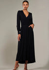 Jolie Moi Long Sleeve Super Soft Jersey Maxi Dress, Black