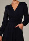 Jolie Moi Long Sleeve Super Soft Jersey Maxi Dress, Black