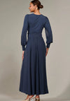 Jolie Moi Long Sleeve Super Soft Jersey Maxi Dress, Steel Blue