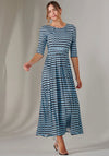 Jolie Moi Enya Geo Jersey Midaxi Dress, Blue