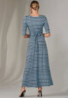 Jolie Moi Enya Geo Jersey Midaxi Dress, Blue