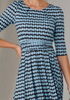 Jolie Moi Enya Geo Jersey Midaxi Dress, Blue