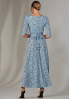 Jolie Moi Enya Spot Jersey Midaxi Dress, Blue