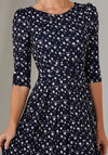Jolie Moi Enya Tulip Jersey Midaxi Dress, Navy
