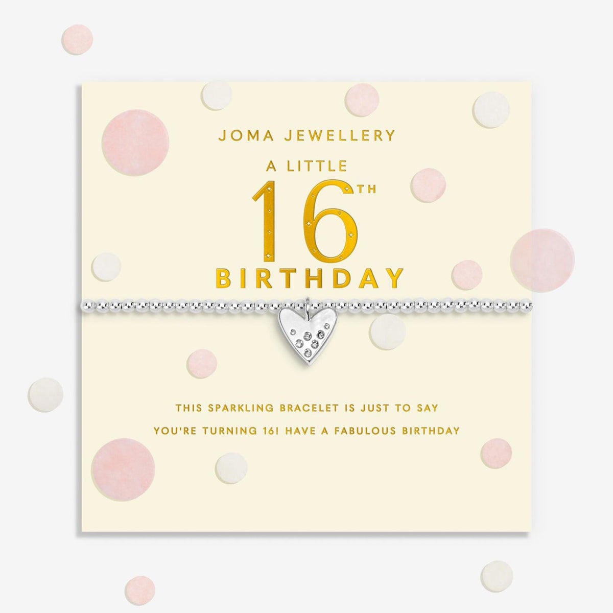 Joma Jewellery 16th Birthday Bracelet, Silver
