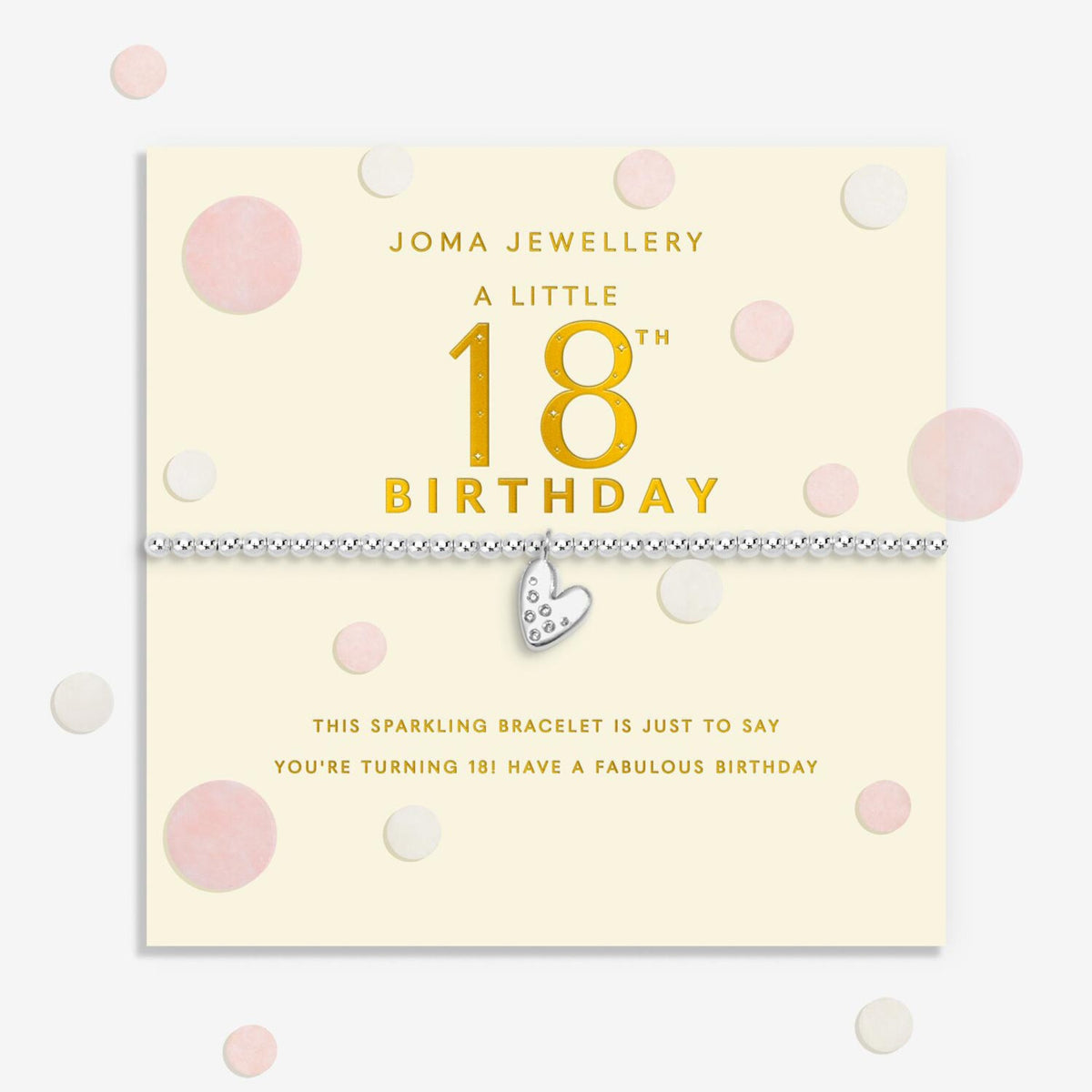 Joma Jewellery 18th Birthday Bracelet, Silver