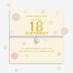 Joma Jewellery 18th Birthday Bracelet, Silver