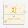 Joma Jewellery 21st Birthday Bracelet, Silver