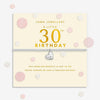Joma Jewellery 30th Birthday Bracelet, Silver