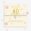Joma Jewellery 40th Birthday Bracelet, Silver