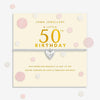Joma Jewellery 50th Birthday Bracelet, Silver