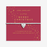 Joma Jewellery Adults Stocking Merry Christmas Bracelet Gift Set, Silver