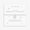 Joma Jewellery Amazing Teacher Bracelet, Silver