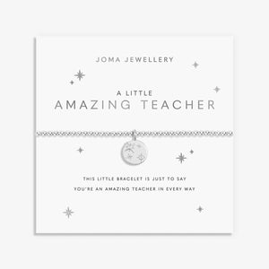Joma Jewellery Amazing Teacher Bracelet, Silver