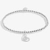 Joma Jewellery Happy Birthday Auntie Bracelet, Silver