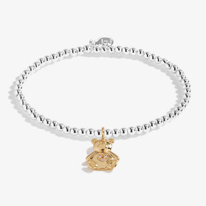 Joma Jewellery Kids’ Bear Hug Bracelet, Silver