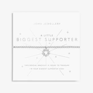 Joma Jewellery Biggest Supporter Bracelet, Silver