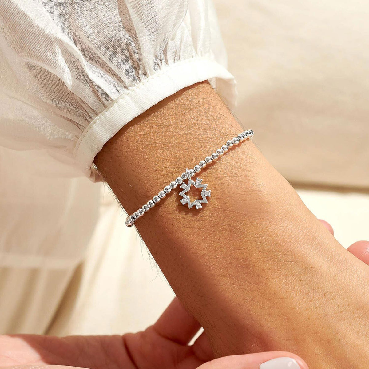 Joma Jewellery Biggest Supporter Bracelet, Silver