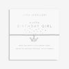 Joma Jewellery Kids’ Birthday Girl Bracelet, Silver