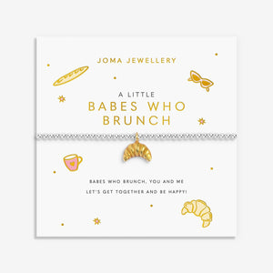Joma Jewellery Babes Who Brunch Bracelet, Silver