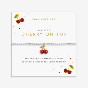 Joma Jewellery Cherry on Top Bracelet, Silver