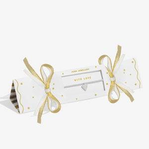Joma Jewellery Christmas Cracker With Love Bracelet, Silver