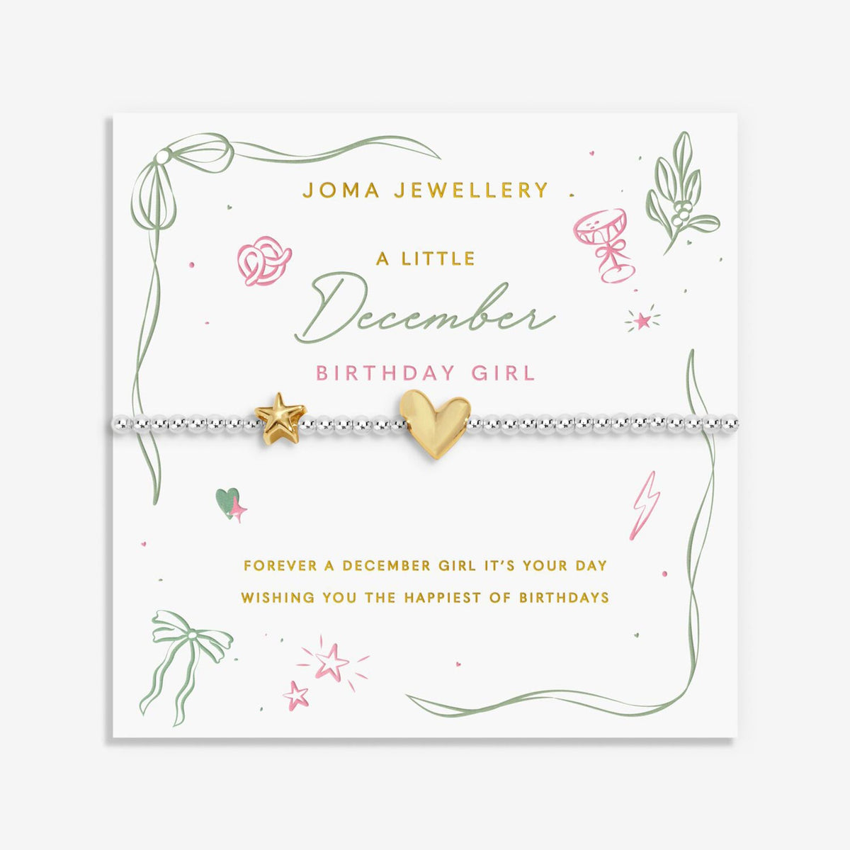 Joma Jewellery December Bracelet, Silver & Gold
