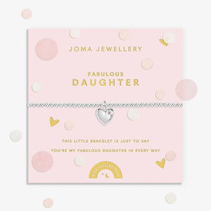 Joma Jewellery Kids Fabulous Daughter Bracelet, Silver