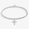 Joma Jewellery Kid’s Faith Bracelet, Silver