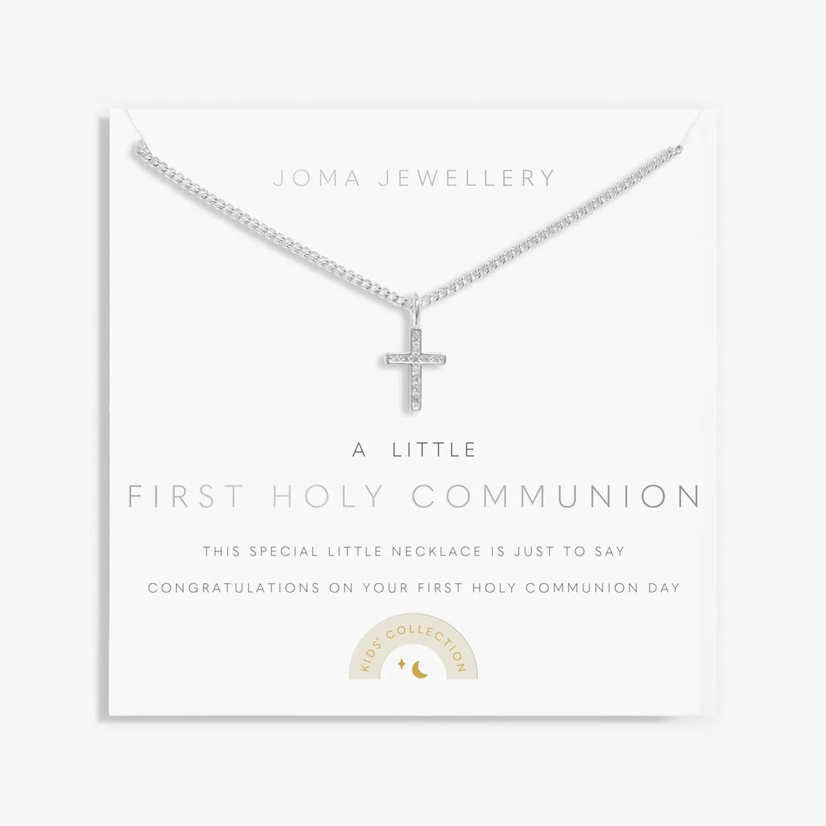 Joma Jewellery Kid’s First Holy Communion Necklace, Silver