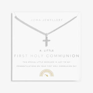 Joma Jewellery Kid’s First Holy Communion Necklace, Silver