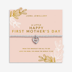 Joma Jewellery Happy First Mother’s Day Bracelet, Silver