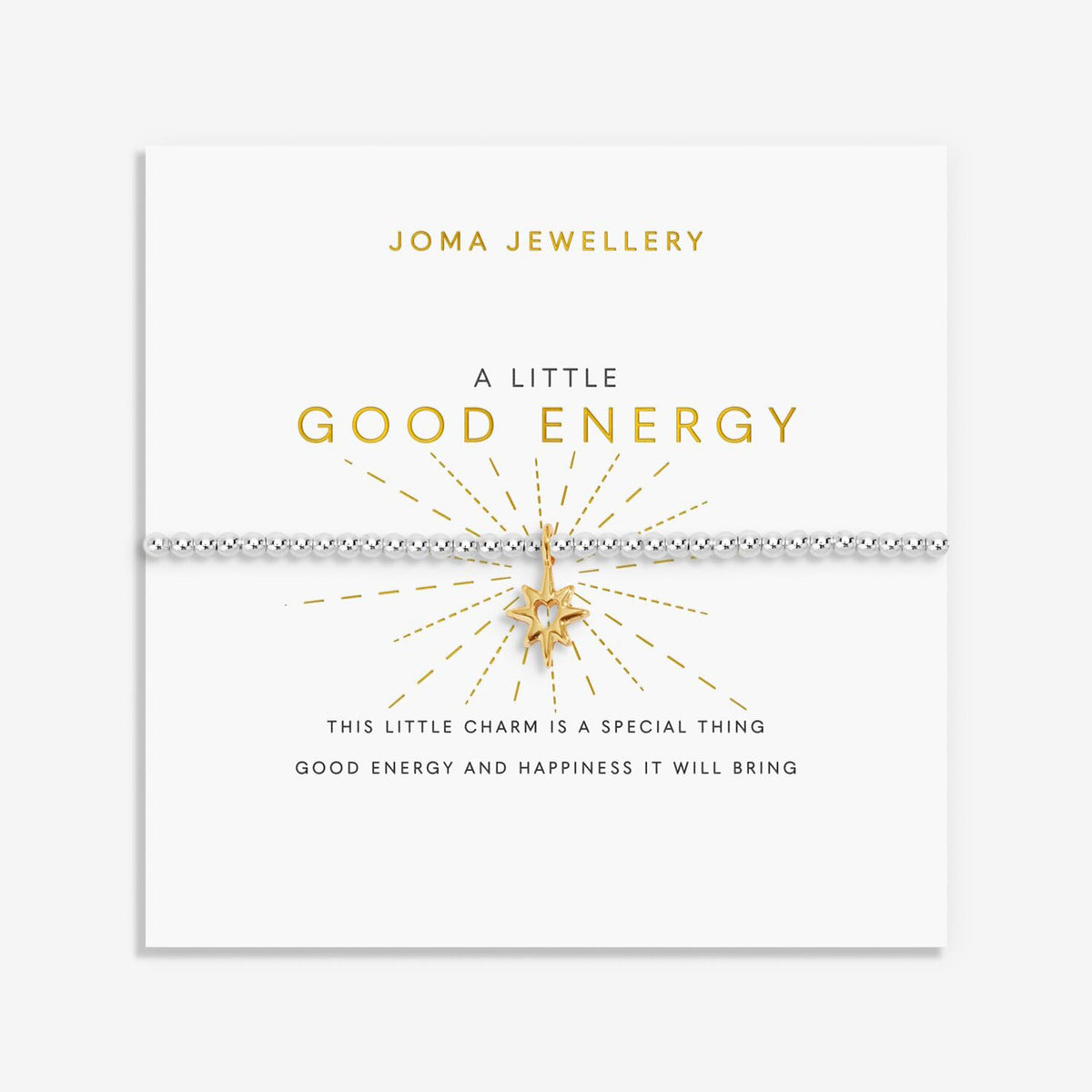 Joma Jewellery Good Energy Bracelet, Silver