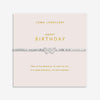 Joma Jewellery Happy Birthday Bracelet, Silver