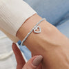 Joma Jewellery Happy Birthday Sister Bracelet, Silver
