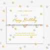 Joma Jewellery Happy Birthday Bracelet, Silver & Gold